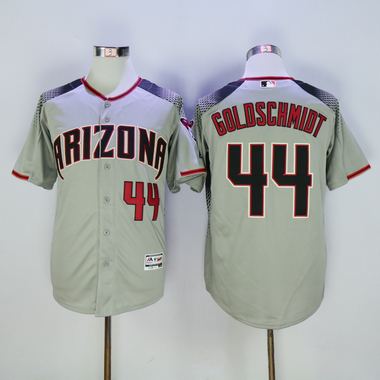 Men Arizona Diamondback #44 Goldschmidt Grey MLB Jerseys